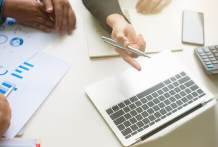Pointing Laptop