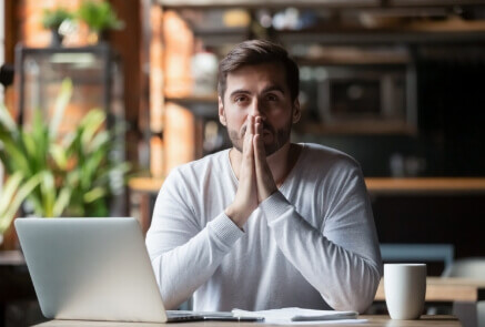 Praying person