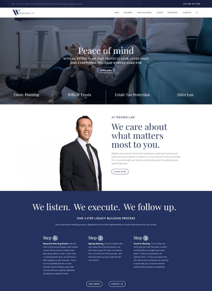 Weiner Law Website