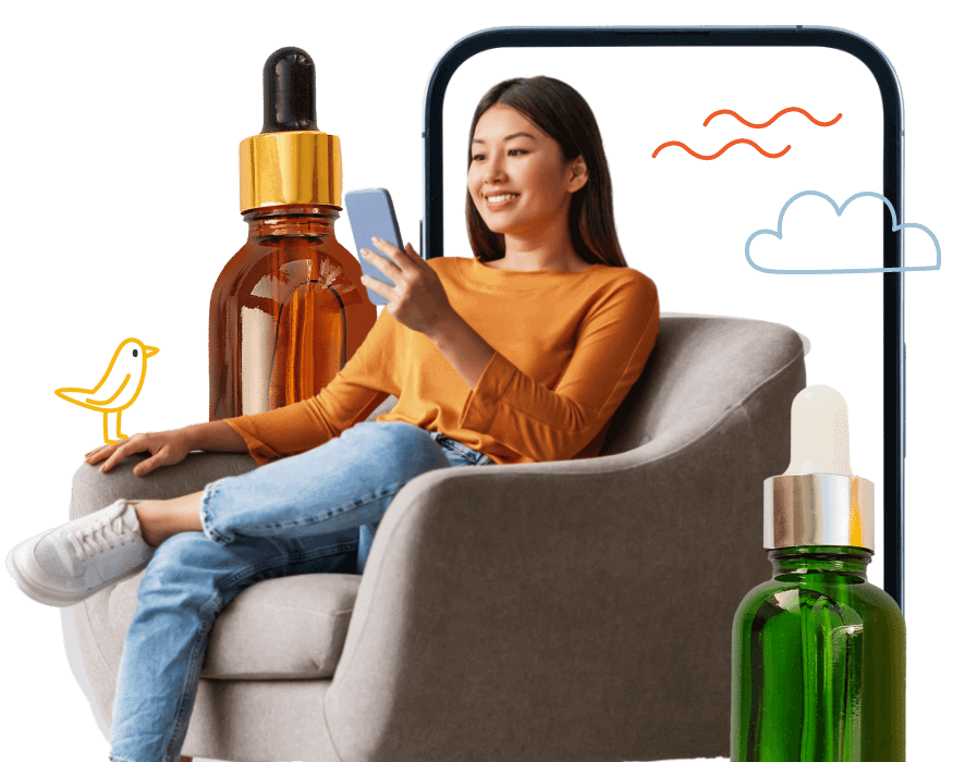 Women with cbd oil